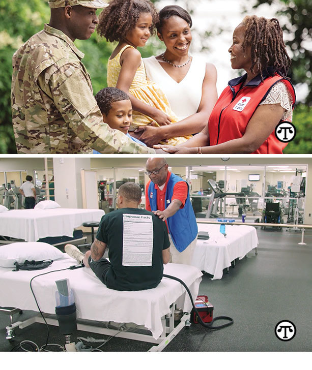 Military personnel and their families have a new    place to turn to for support.        Service members can get critical services delivered with a caring touch all    around the world.