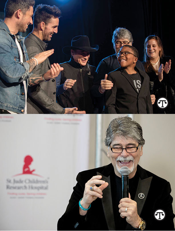 Country    music artists Michael Ray, Jake Owen, Clint Black and Randy Owen recently    performed at the 30th annual Country Cares for St. Jude Kids and    also spent time with St. Jude patients like Dallas, pictured here.
