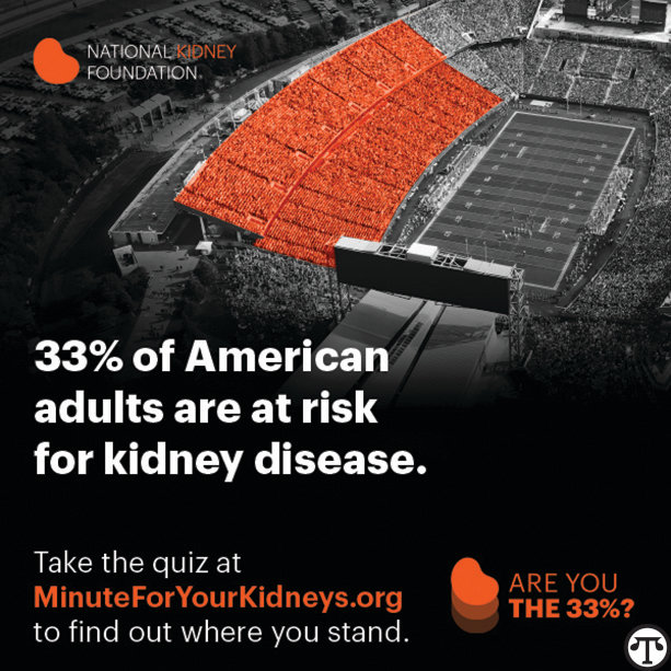 One in three American adults are at risk of life-threatening kidney disease, and most don’t know it—but that can be remedied.