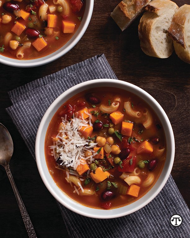 Light, hearty and healthy enough to enjoy throughout the year, ­California Sweetpotato Minestrone Soup is a great dish to add to your ­repertoire.